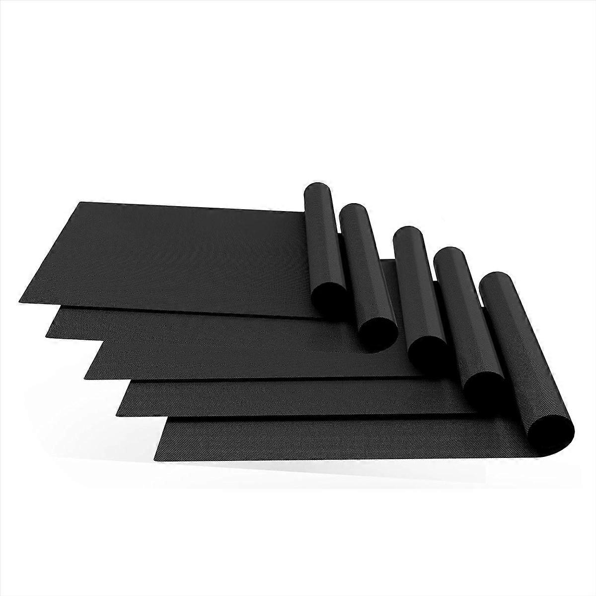 Backofenmatten Für Den Backofenboden, 5er-set, 40 X 60 Cm, Schwarz
