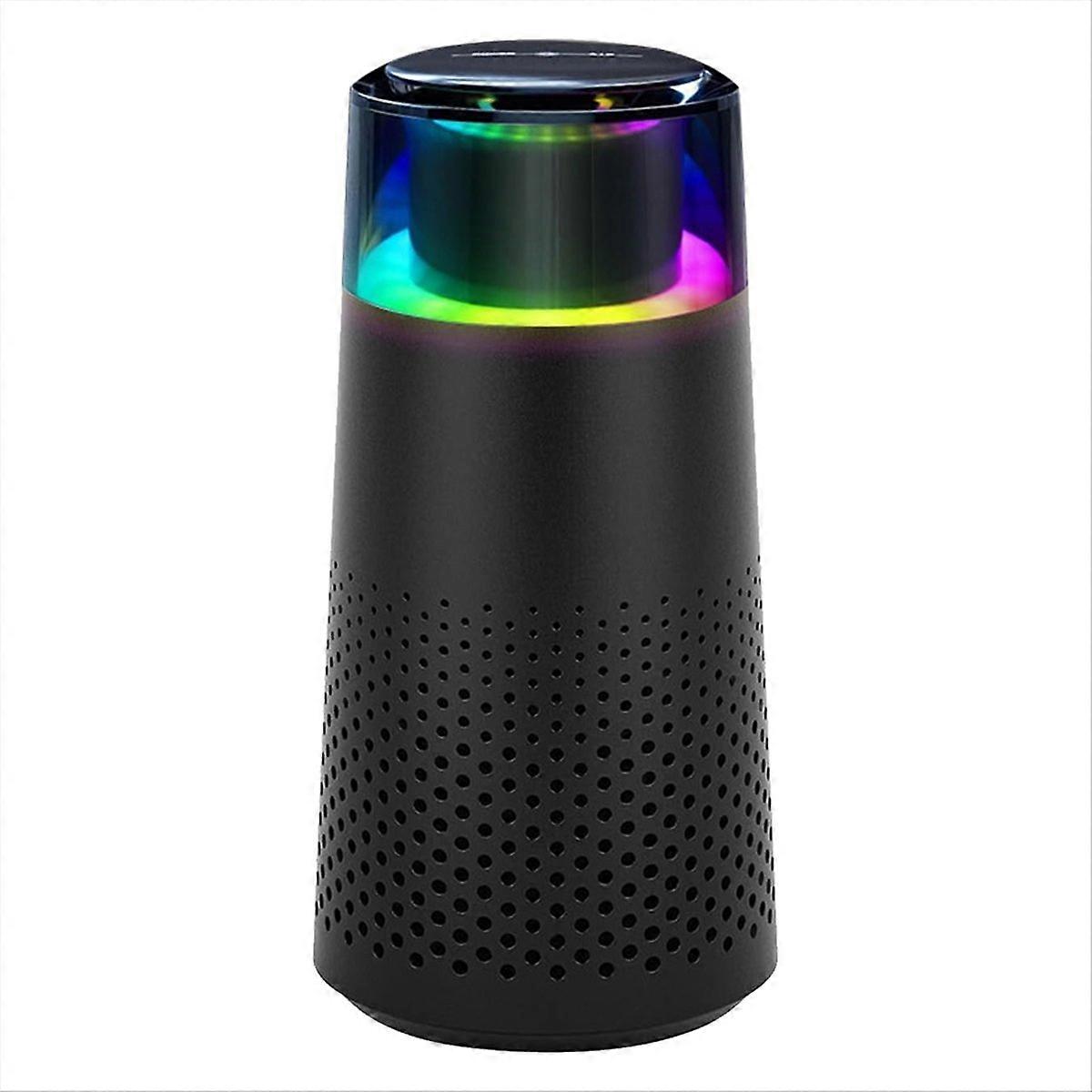 Luftreiniger - Mini-luftreiniger Mit Hepa-filter Und Umgebungslichtfunktion, Für Auto, Zuhause, Büro (schwarz)