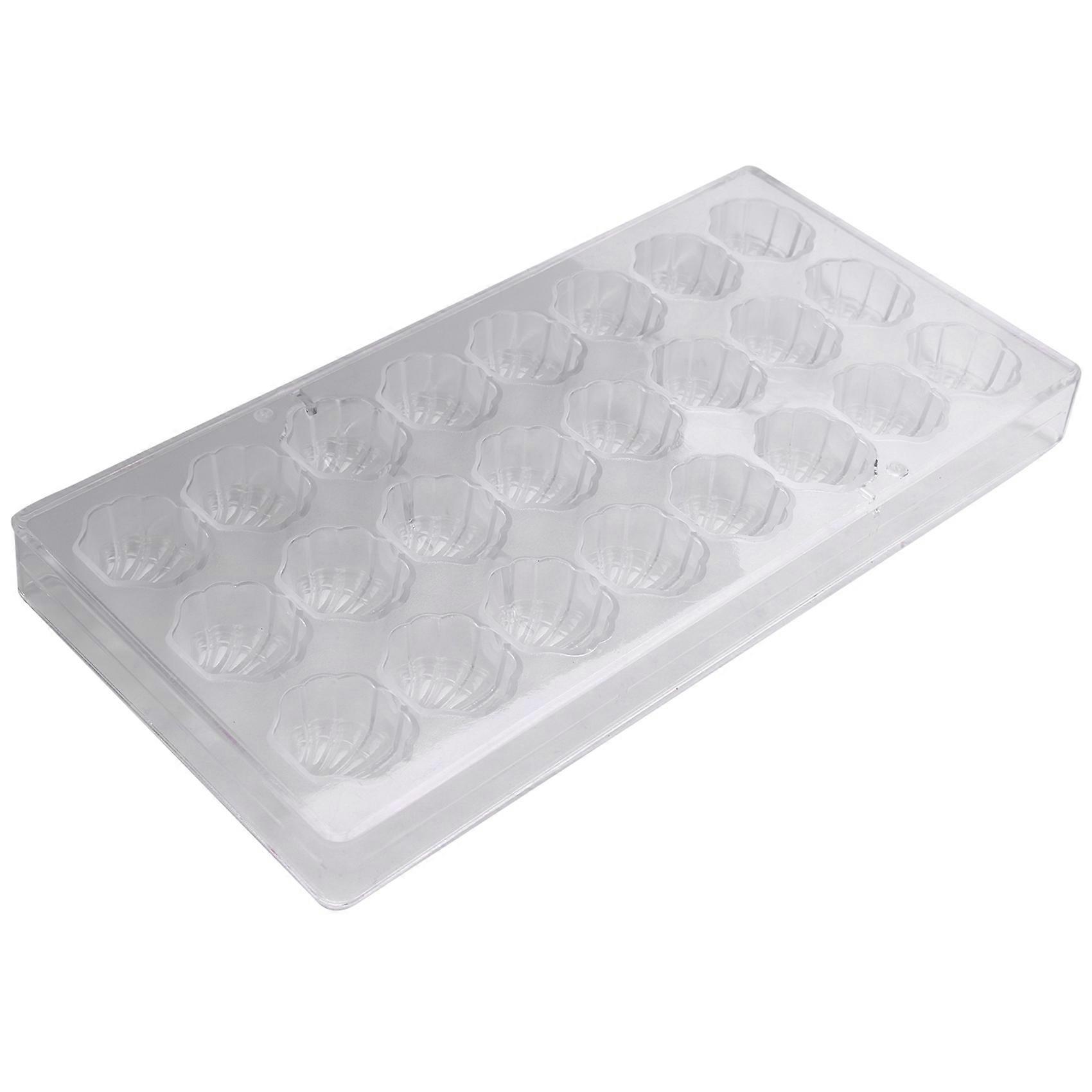3d-muschelförmige, Harte Schokoladenform Aus Transparentem Polycarbonat Für Eiscreme, Gelee Und Bonbons.