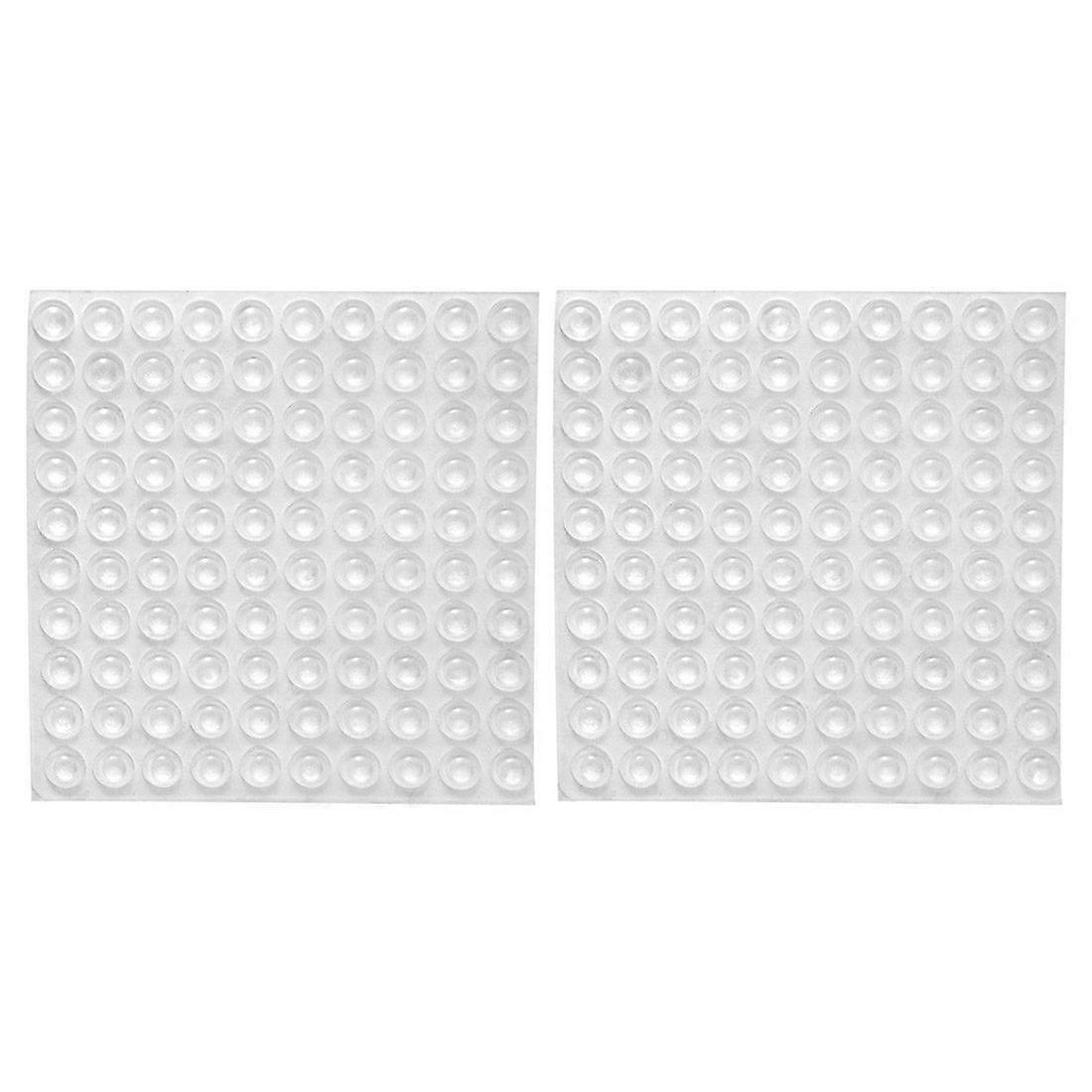 200 Transparente, Selbstklebende Gummipuffer, Türstopper Für Türen Und Schränke, Schalldämmend, 8 X 2,5 Mm