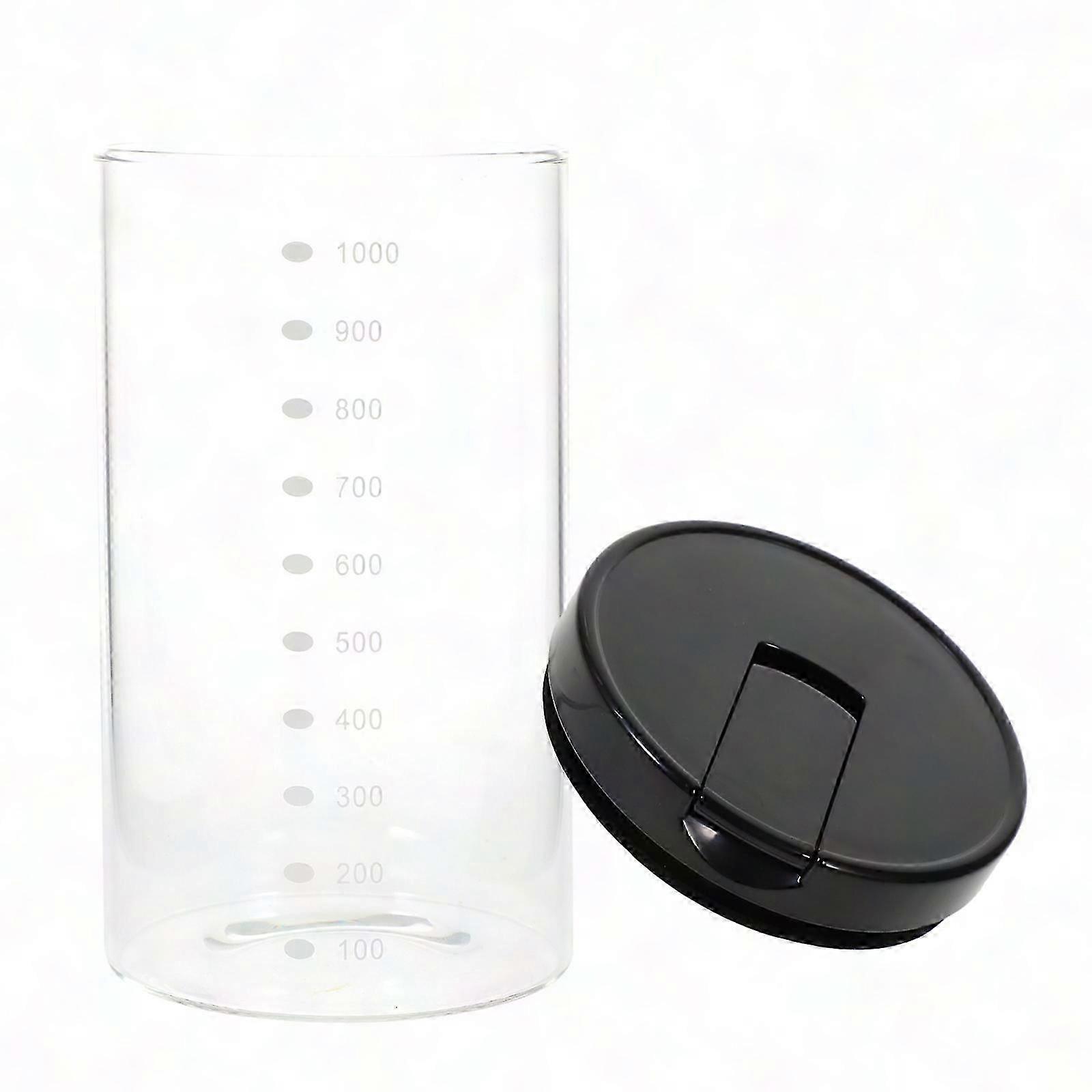 Mehlbehälter Aus Glas, 17 X 9,7 Cm, Transparent, Luftdicht, Feuchtigkeitsbeständig (1 Stück)