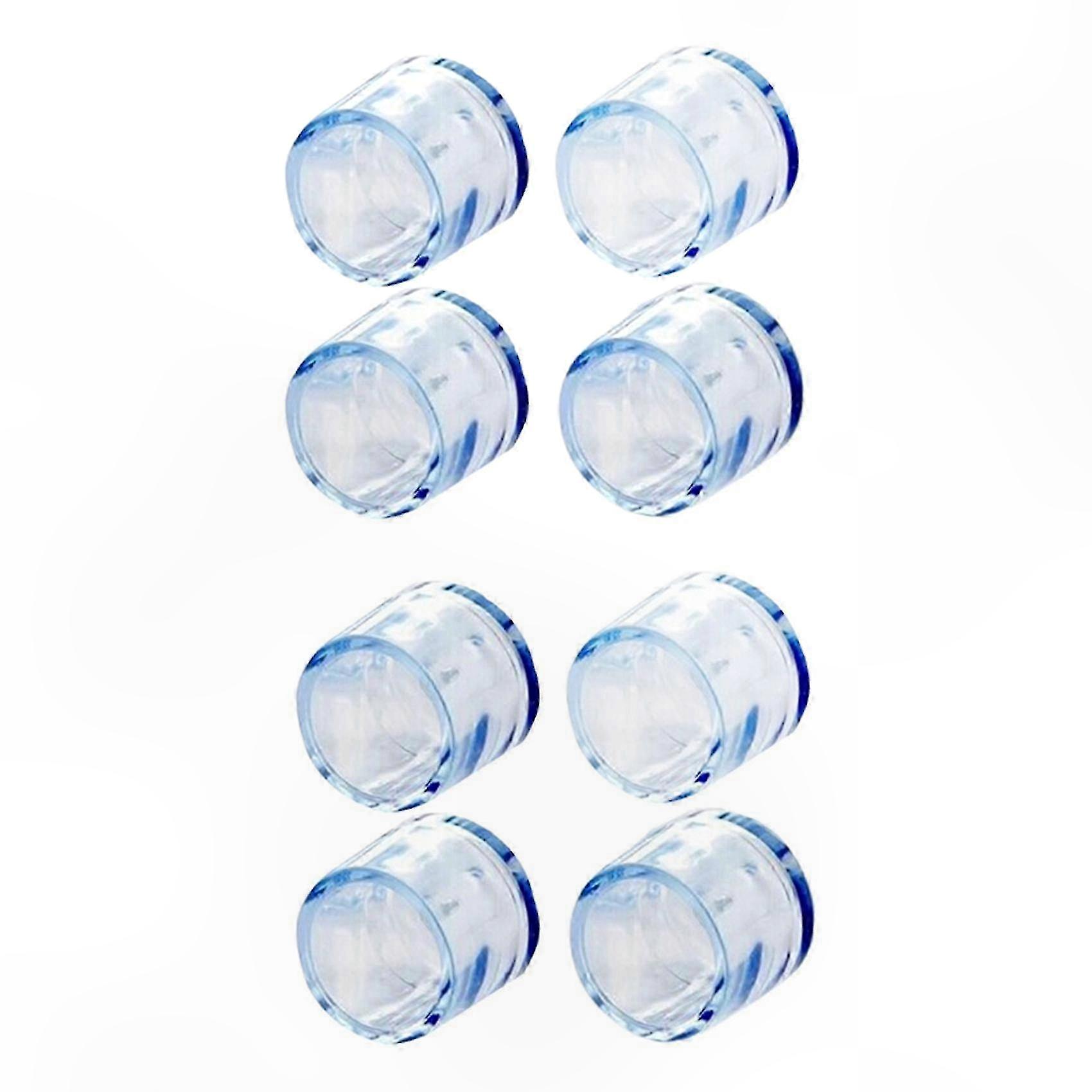 8 Transparente Gummigleiter Für Stuhlbeine, 15 Mm Möbelschutzkappen, Rutschfeste Möbelgleiter