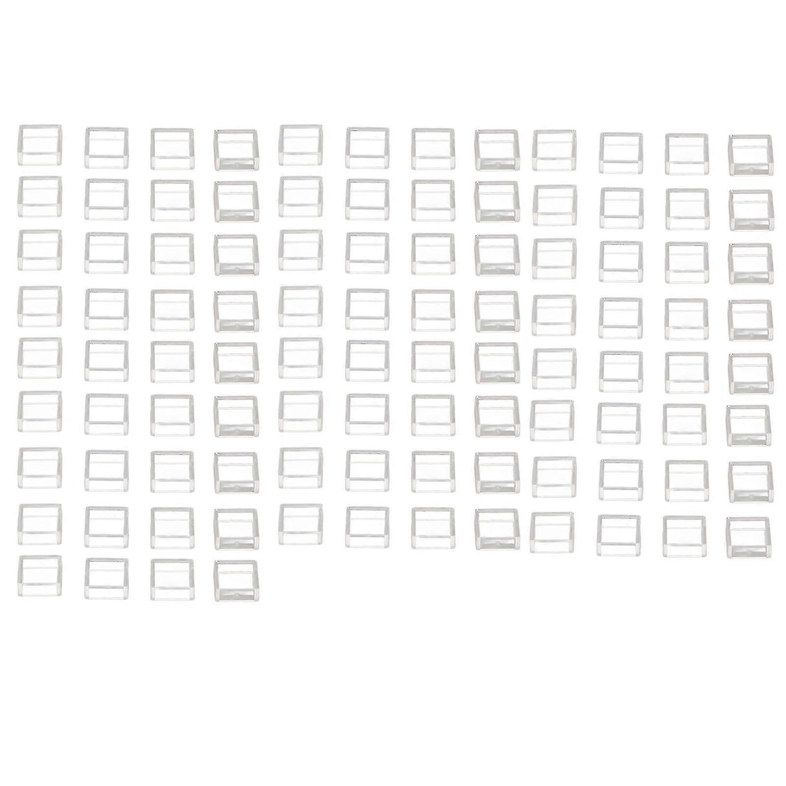 100 Transparente Abs-tasten, Quadratische Kappen Für Taktile Schalter, 100-teiliges Set