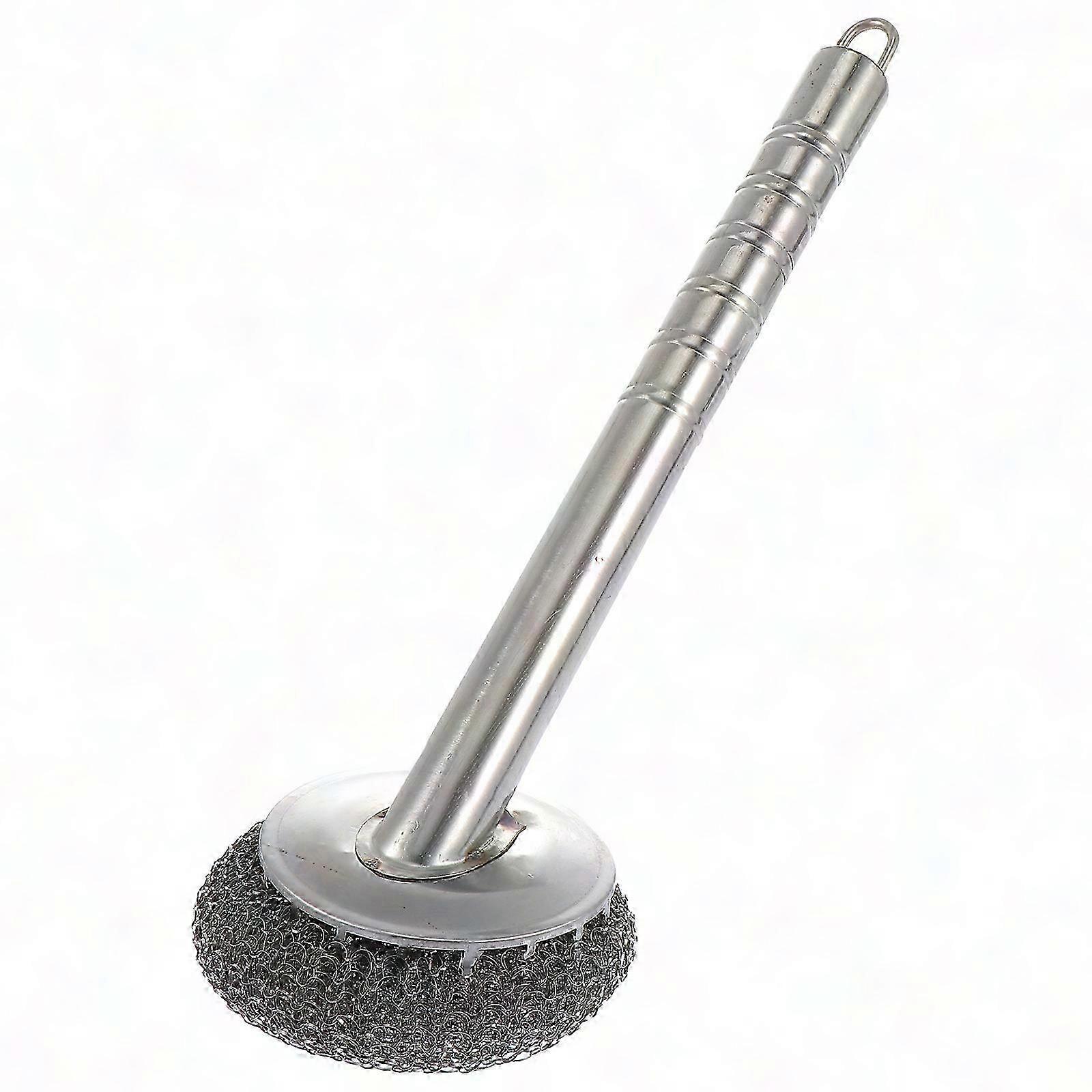 Küchenreinigungsbürste Aus Edelstahl – Langlebiges Haushaltsgerät, Silberfarben, 1 Stück
