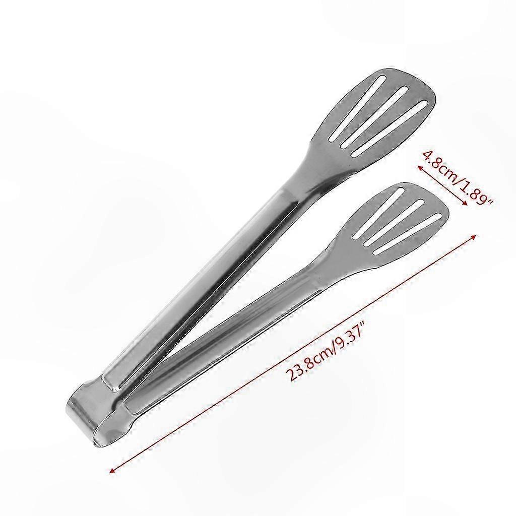 17,8 Cm Lange Küchenzange Aus Edelstahl, Grillzange, Salatzange, Kochzange, Servierzange, Brotzange, Silberfarben
