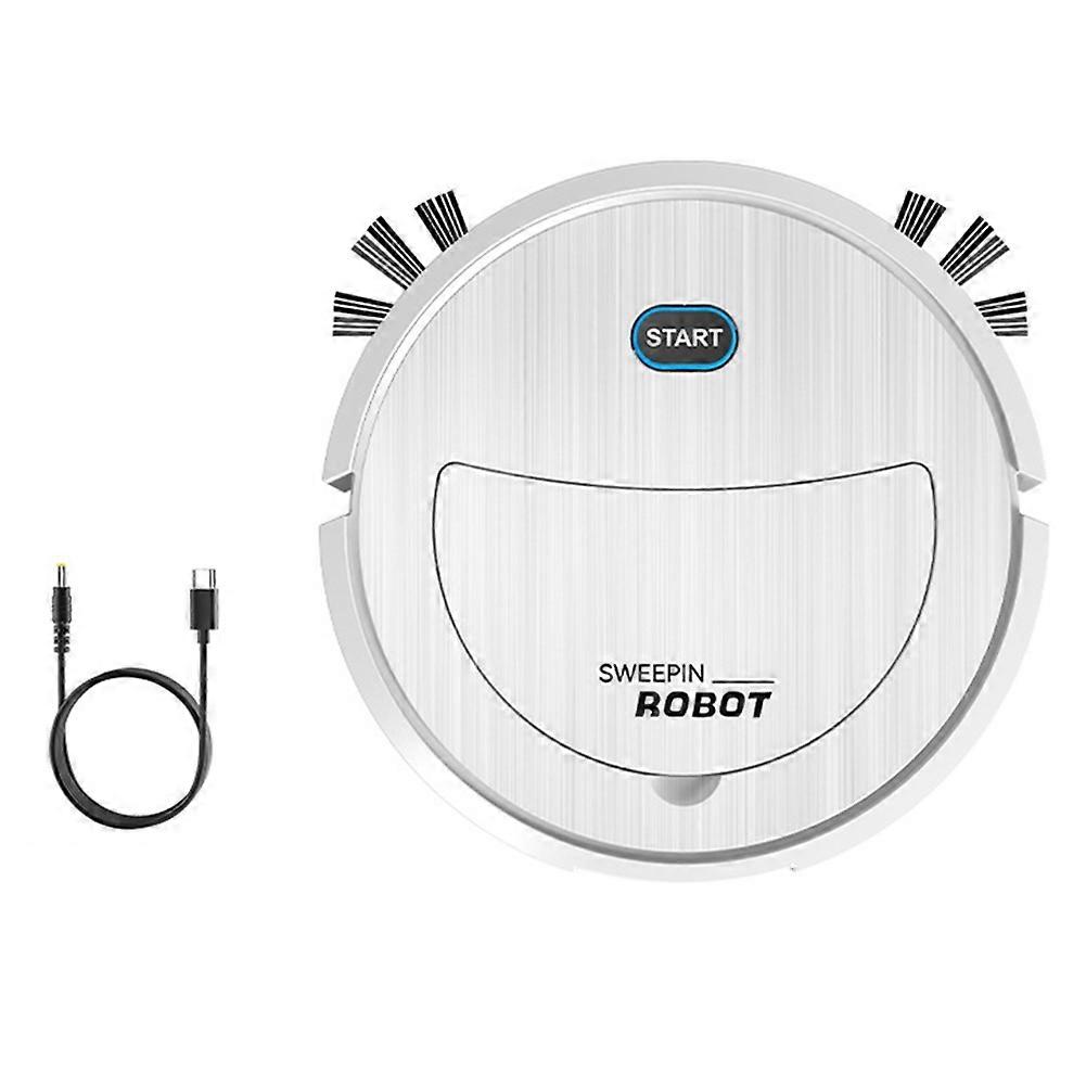 3-in-1-saugroboter, Ultradünner Und Leiser Elektrischer Reinigungsroboter, Weiß