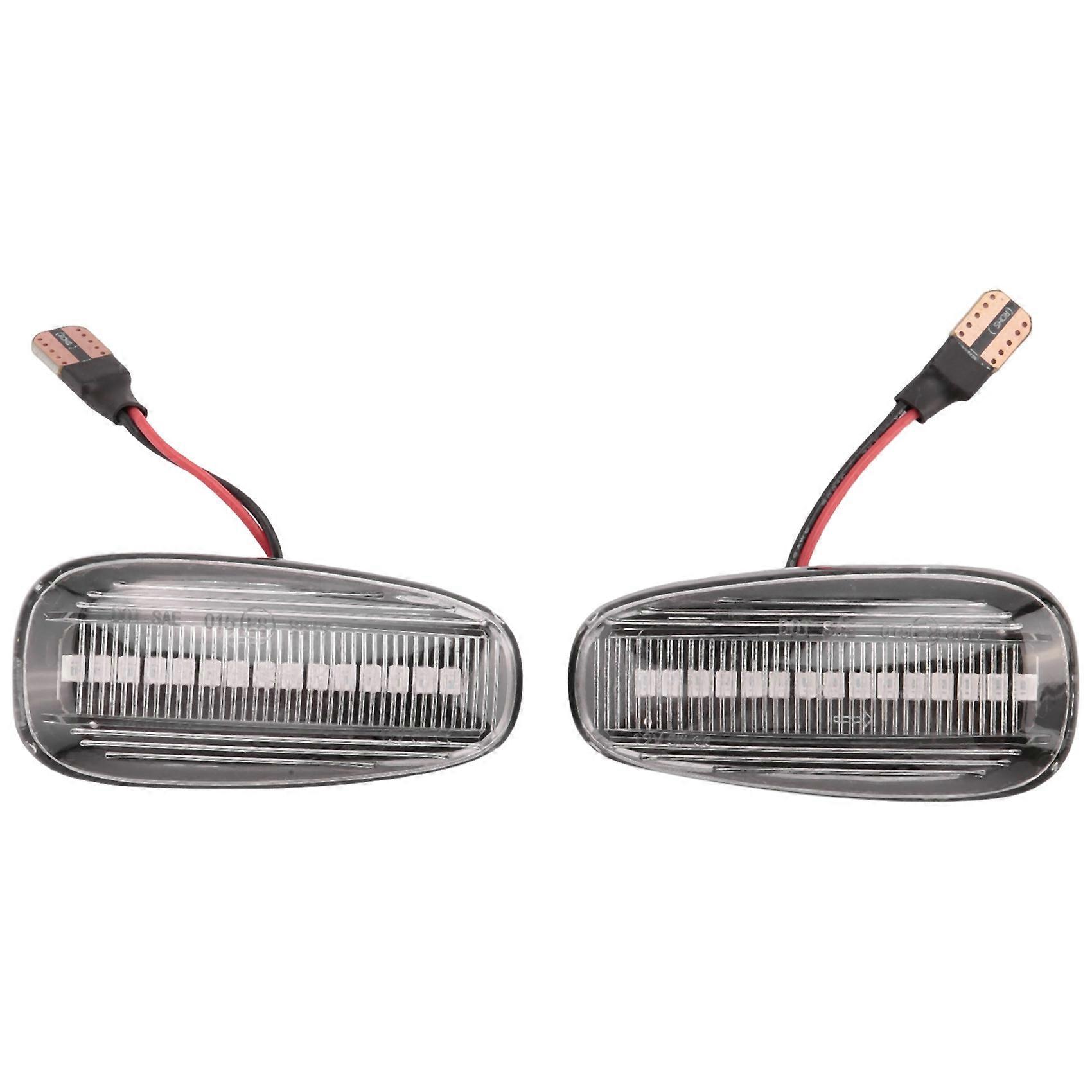 Satz Mit 2 Led-seitenmarkierungsleuchten Mit Blinkern Für Opel Zafira (1999-2005) Und Astra G (1998-2009), Weiß.