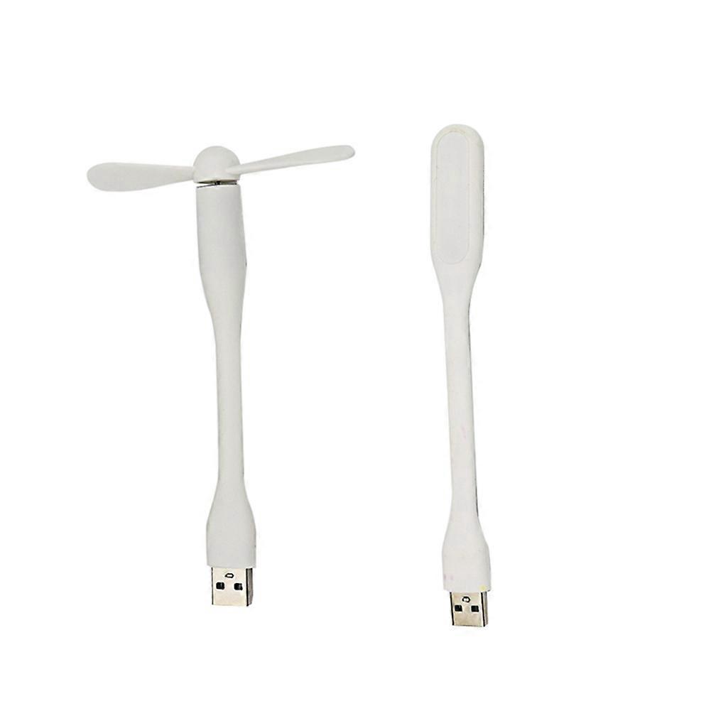Multifunktionaler Mini-usb-tischventilator Mit Tragbarer Und Energiesparender Led-leuchte, Weiß