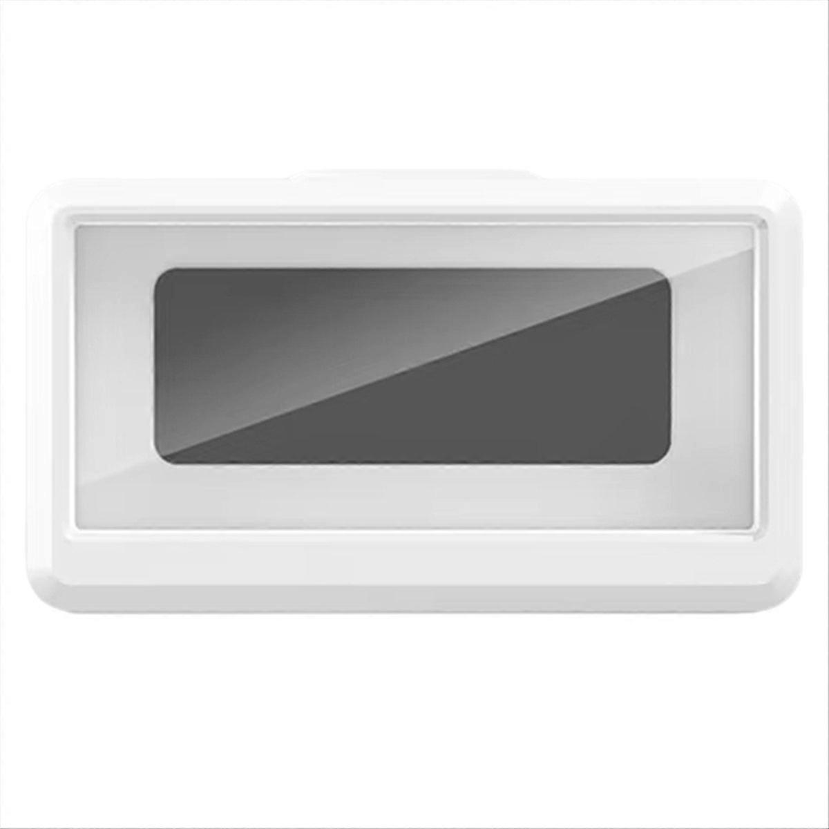 Wasserdichte Aufbewahrungsbox Für Mobiltelefone, Zur Wandmontage Und Für Touchscreen-smartphones, Mit Luftdichtem Verschluss, Weiß.