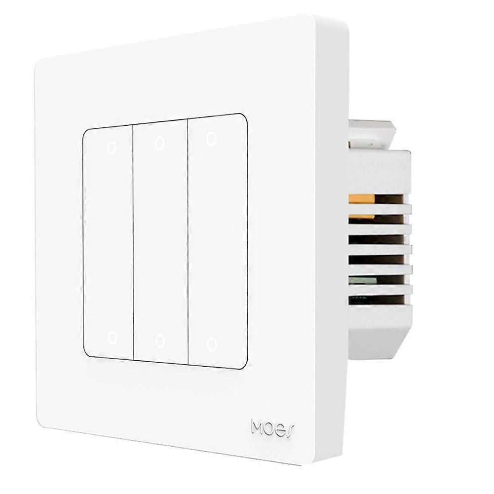 Moes Zigbee Star Ring 6-tasten Smart-wandschalter (neutralleiter Erforderlich) Für Alexa Und Google Home (weiß).