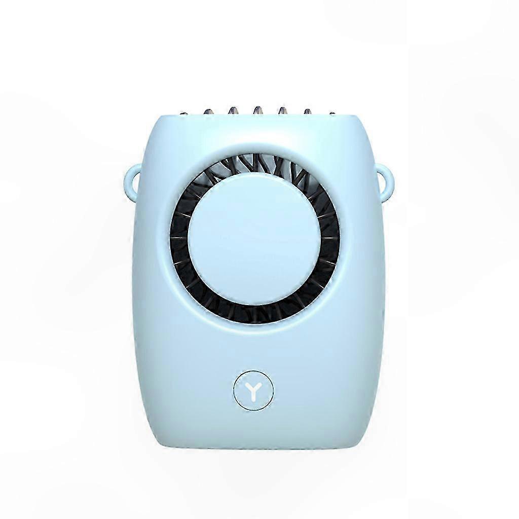 Mini-halsventilator Zum Umhängen, Wiederaufladbarer Usb-ventilator Mit Kabel, Tragbarer Luftkühler Für Büro, Sport Und Reisen, Weiß