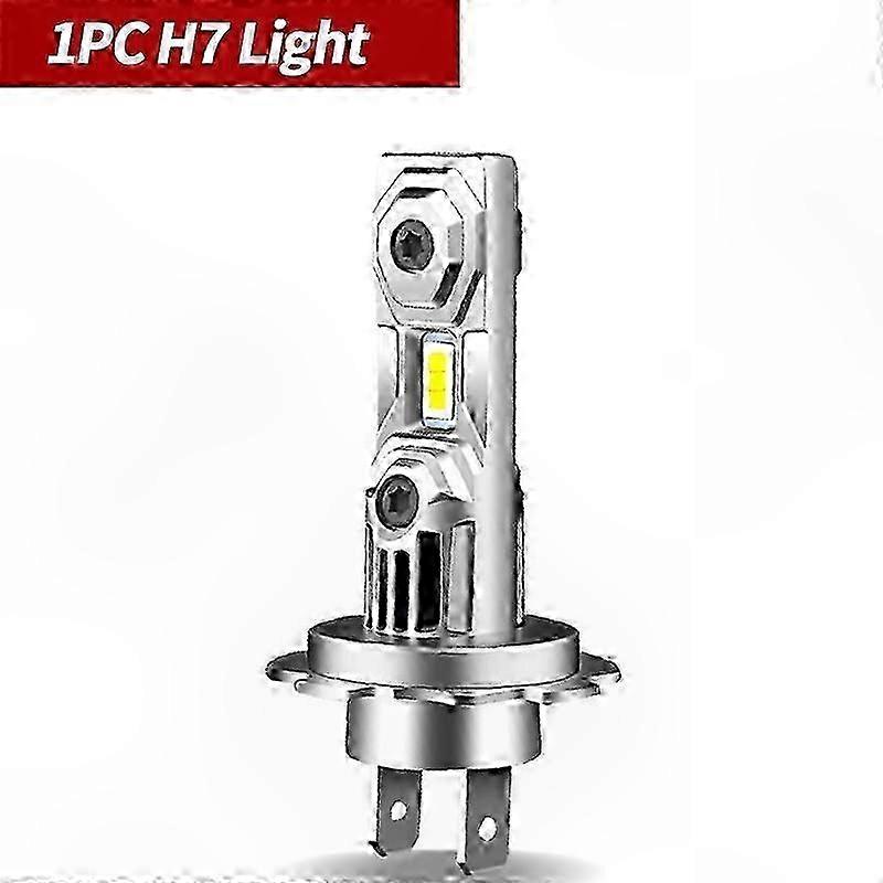 H7 60w 6000k Reinweiße Led-motorradscheinwerferlampe, Frontscheinwerferlampe Für Motorräder, Leistungsstarke Beleuchtung, Direkter Ersatz, 2er-pack