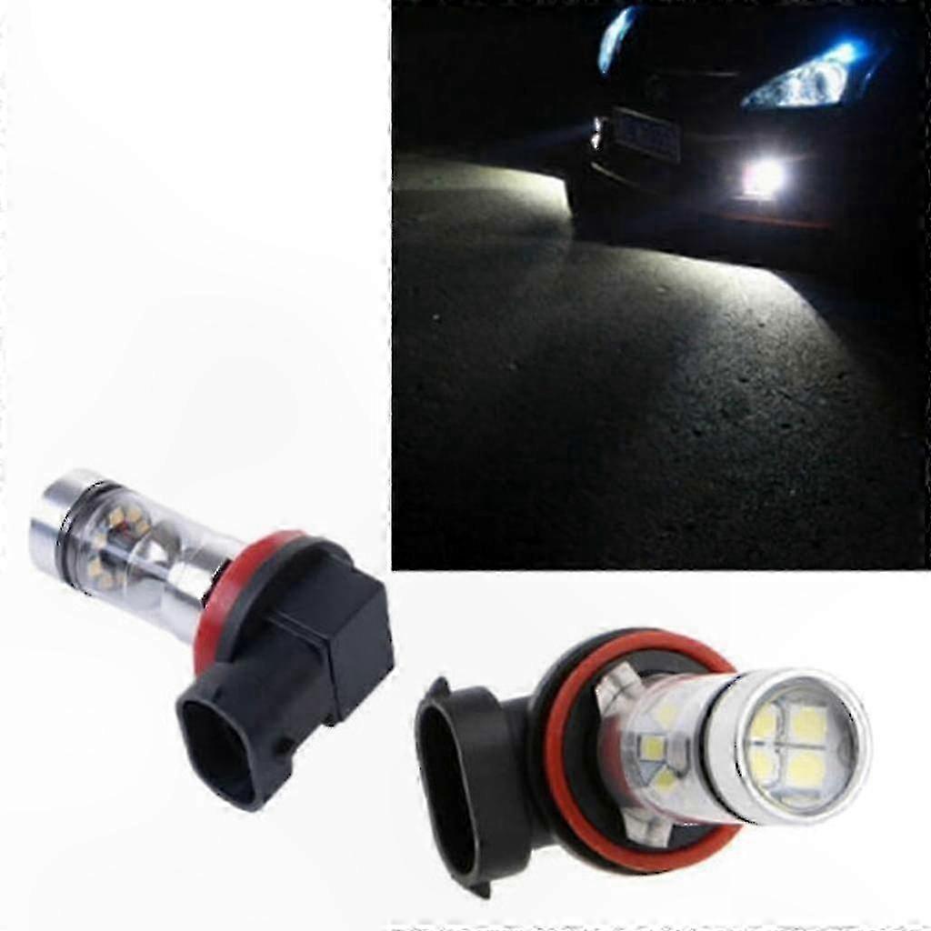 Weiße Led-nebelscheinwerfer Für Autos, H8/h11 100w-lampen, Tagfahrlicht, Komplettset