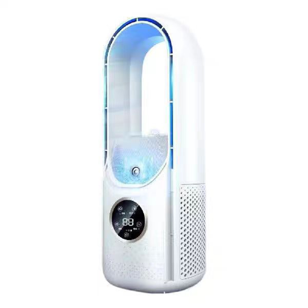 Tragbarer, Klingenloser Usb-ventilator Mit Wasserkühlung, Mini-tisch-luftvernebler, Leiser Ventilator Für Zuhause, Schlafzimmer Und Büro, 1 Stück, Weiß