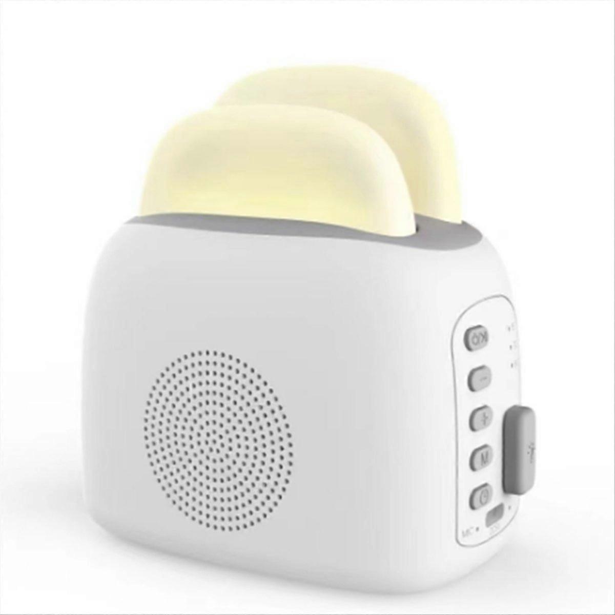 Toast-nachtlicht Mit Weißem Rauschen, Nachtgeräuschmaschine Mit Bluetooth-lautsprecher, Toast-nachtlicht Mit Bluetooth-lautsprecher
