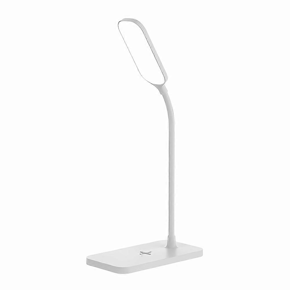 15w Led-schreibtischlampe, Wiederaufladbar, Kabellos, Einstellbare Beleuchtung, Augenschutz, Berührungsempfindlich Und Flexibel, Weiß.