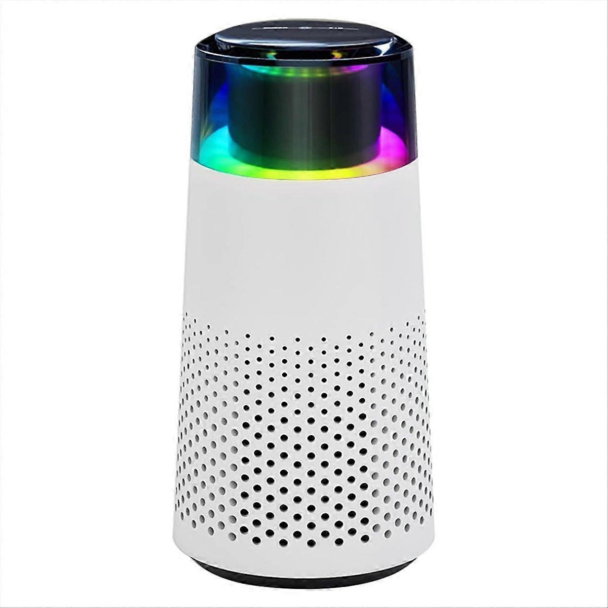Luftreiniger - Mini-luftreiniger Mit Hepa-filter Und Umgebungslichtfunktion, Für Auto, Zuhause, Büro (weiß)