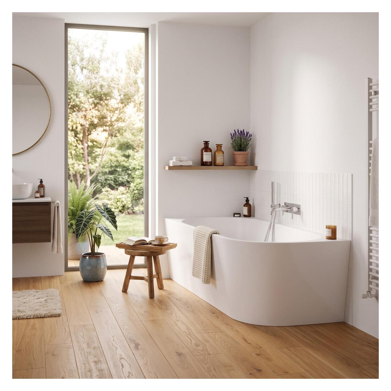 Vorwand-eckbadewanne Links Aus Acryl Milo