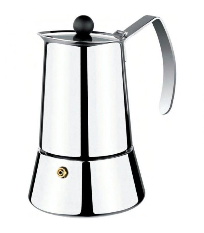 Italienische Kaffeemaschine Monix Eterna Silber 6 Tassen 300 Ml