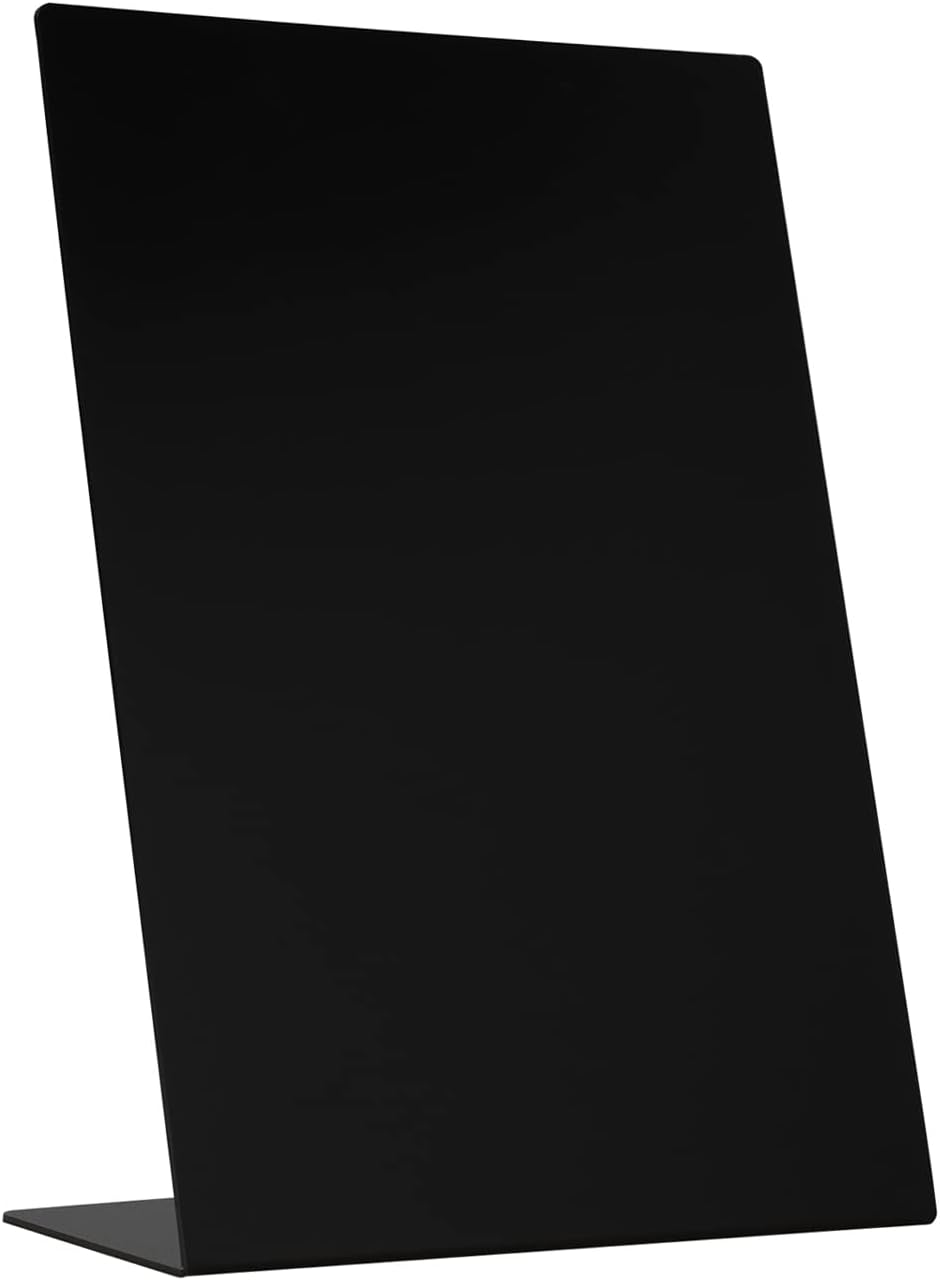 A4-tafelständer – 1 Stück – Robustes Polystyrol – Glatte Oberfläche Für Einfaches Schreiben – Für Restaurants, Hochzeiten Und Partys – A4-format, Schwarz
