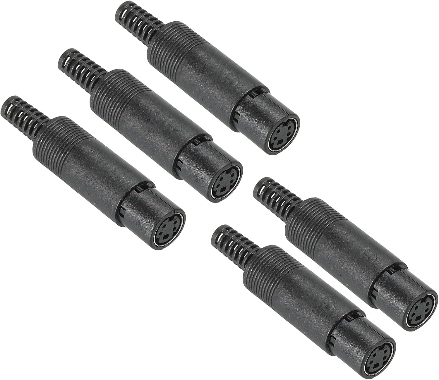4-poliger Mini-din-s-video-anschluss (buchse) – 5er-pack – Schwarz – Videosignalübertragung – Für Fernseher Und Dvd-player – 61 X 14 Mm