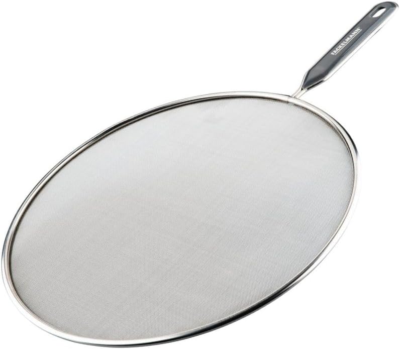Spritzschutzdeckel – 1 Stück – Edelstahl Und Kunststoff – Kochschutz – Für Töpfe Und Pfannen – 43,5 X 28,9 Cm
