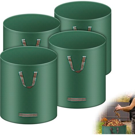 272-liter-gartensack – 4er-pack – 150 G/m² Polypropylen – Freistehend Mit Ring – Für Grünschnitt Und Laub – 67 X 76 Cm