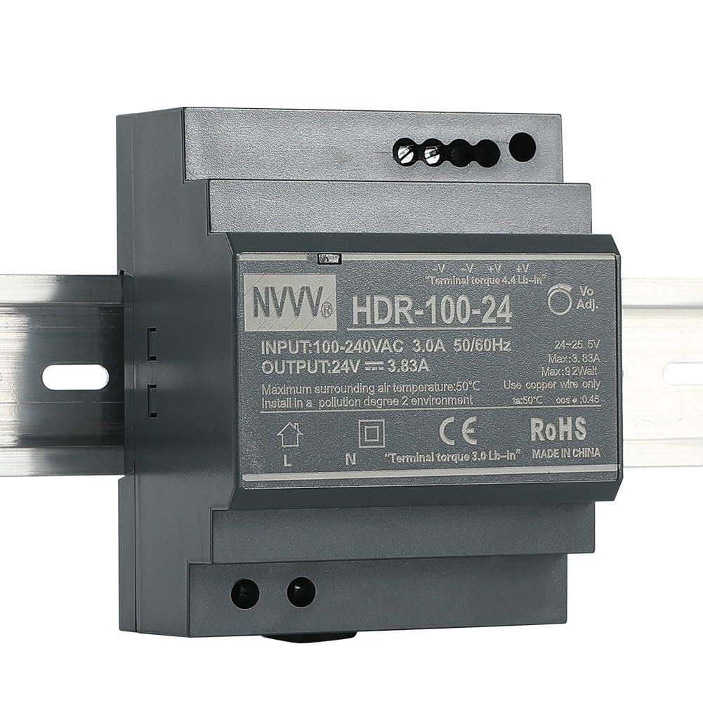 24v 92w Ultraflaches Din-schienen-netzteil, Stabile Ac/dc-wandlung Für Schaltschränke Und Automatisierungstechnik