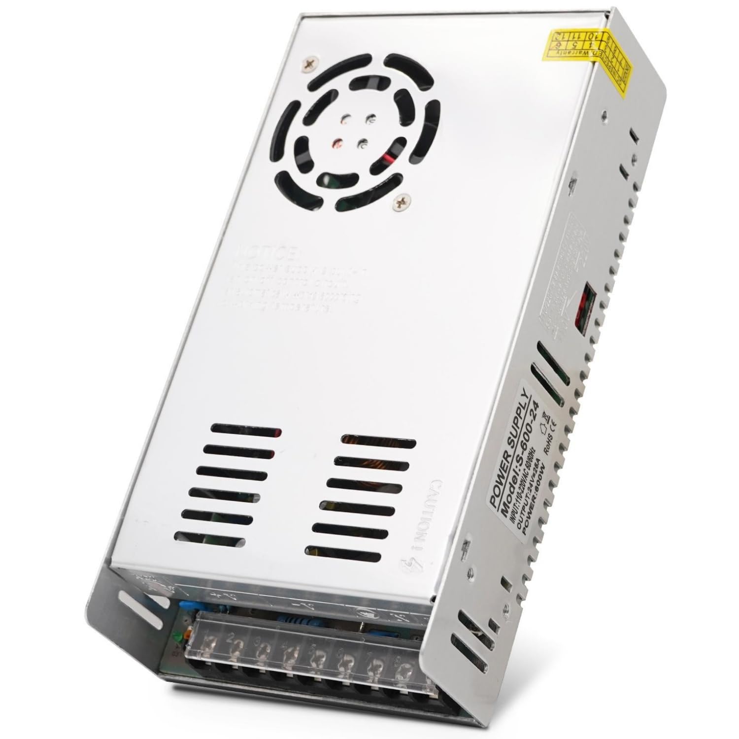 24v 25a 600w Metall-netzteil, Stabiler Ac/dc-wandler Mit Integriertem Schutz Für Led- Und Industrieanwendungen