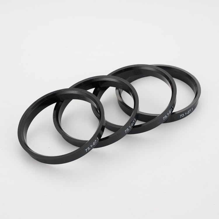 4-teiliger Zentrierring Für Autoradnaben 57,1 Mm – 66,6 Mm, Zentrierring Für Felgen Aus Kunststoff, Universal-zentrierringe, Zentrierbohrung Aus Schwarzem Kunststoff
