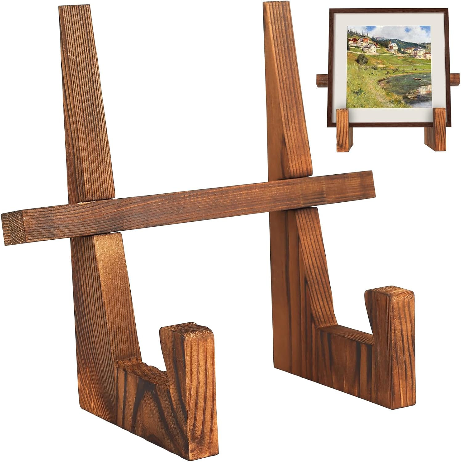 Holztellerständer Für Präsentationszwecke, 9-zoll-holztellerständer, Holzbilderrahmenständer, Staffeleien, Für Fototabletts, Alben, Schallplatten