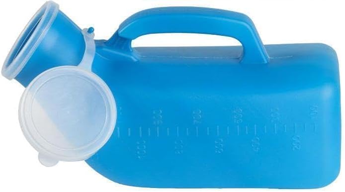 Tragbares Urinal Für Männer, 1200 Ml Urinal Für Männer, Urinflasche Mit Wiederverwendbarem Kunststoffdeckel Für Reisen, Camping Und Unterwegs