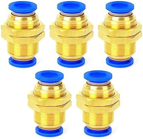 Satz Mit 5 Geraden Schnellkupplungen Für Pneumatische Schläuche Mit 4 Mm Durchmesser Und Ablenkplatte