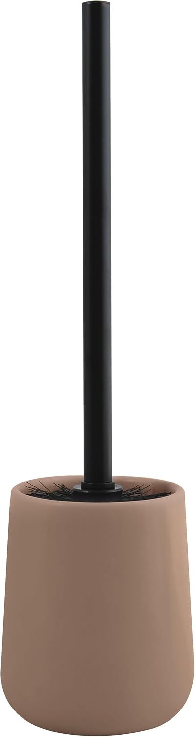 - Wc-bürste Mit Keramikhalter - Modell Maonie - Verschleißfeste Borsten - 10,4 X 38,8 Cm - Freistehend - Nicht Fixierter Wc-bürstenhalter - Klassisches Und Elegantes Design - Cappuccino