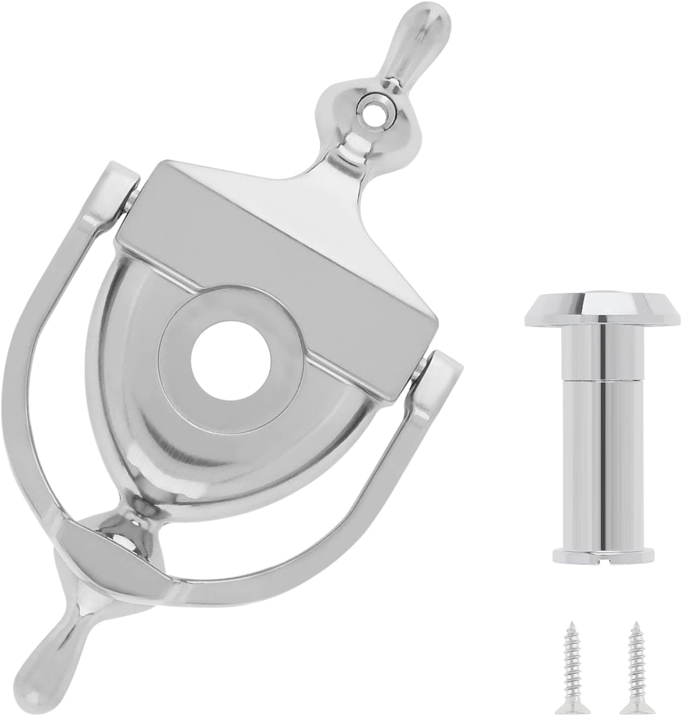 Türklopfer Mit Guckloch – 1 Stück – Zinklegierung – 180°-sichtfeld – Für Türen Mit 35–47 Mm Stärke – Silber
