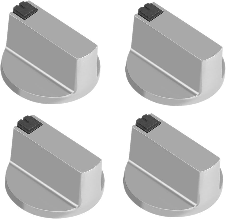 Bediengriffe – 4er-set – Zinklegierung – 6 Mm Durchmesser – Für Herd Und Backofen – Silber