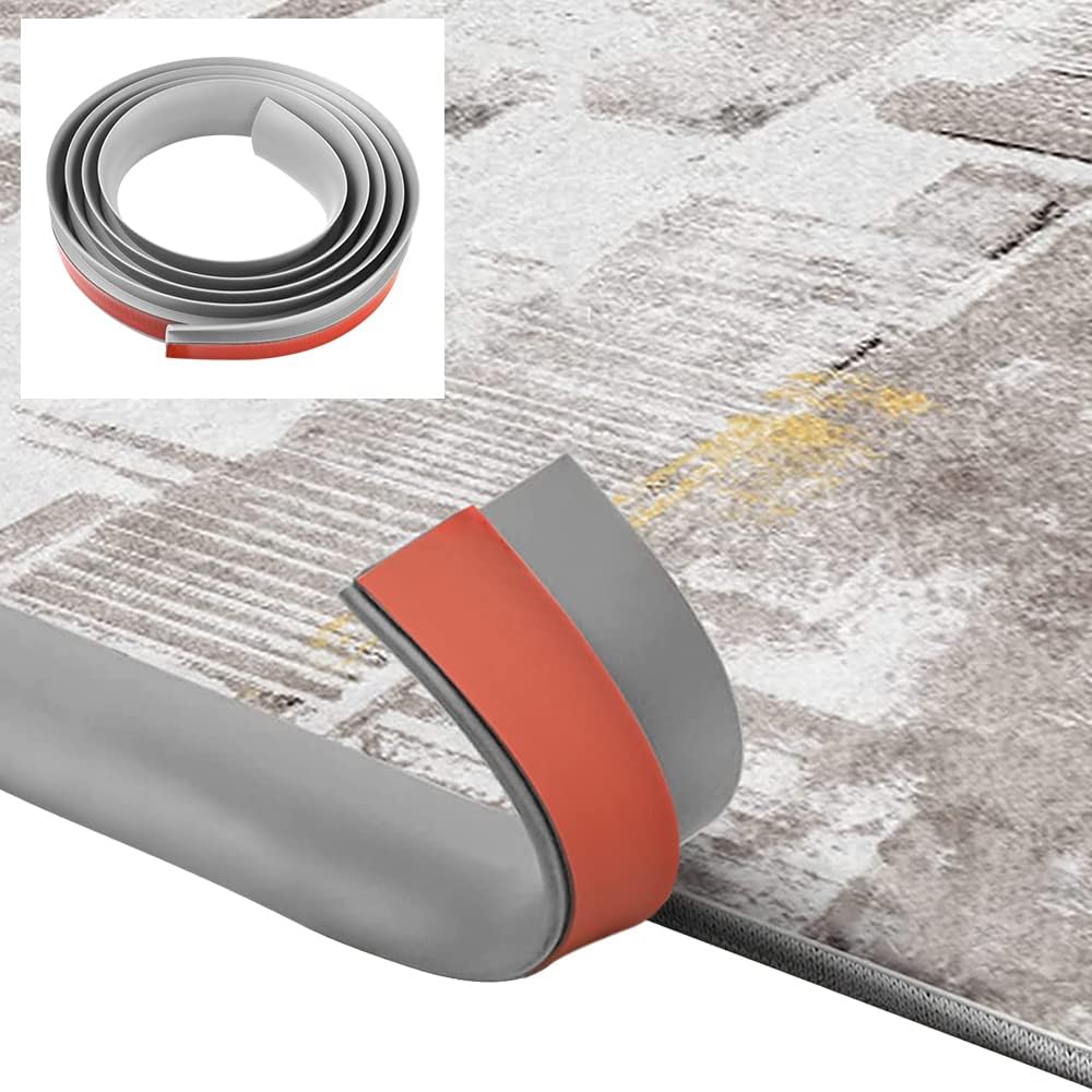 2 M Pvc-übergangsprofil – Selbstklebend, Grau – Schutz Und Abschluss Für Böden Und Teppiche – Für Innenräume Und Küchen – 200 X 3,5 X 0,7 Cm