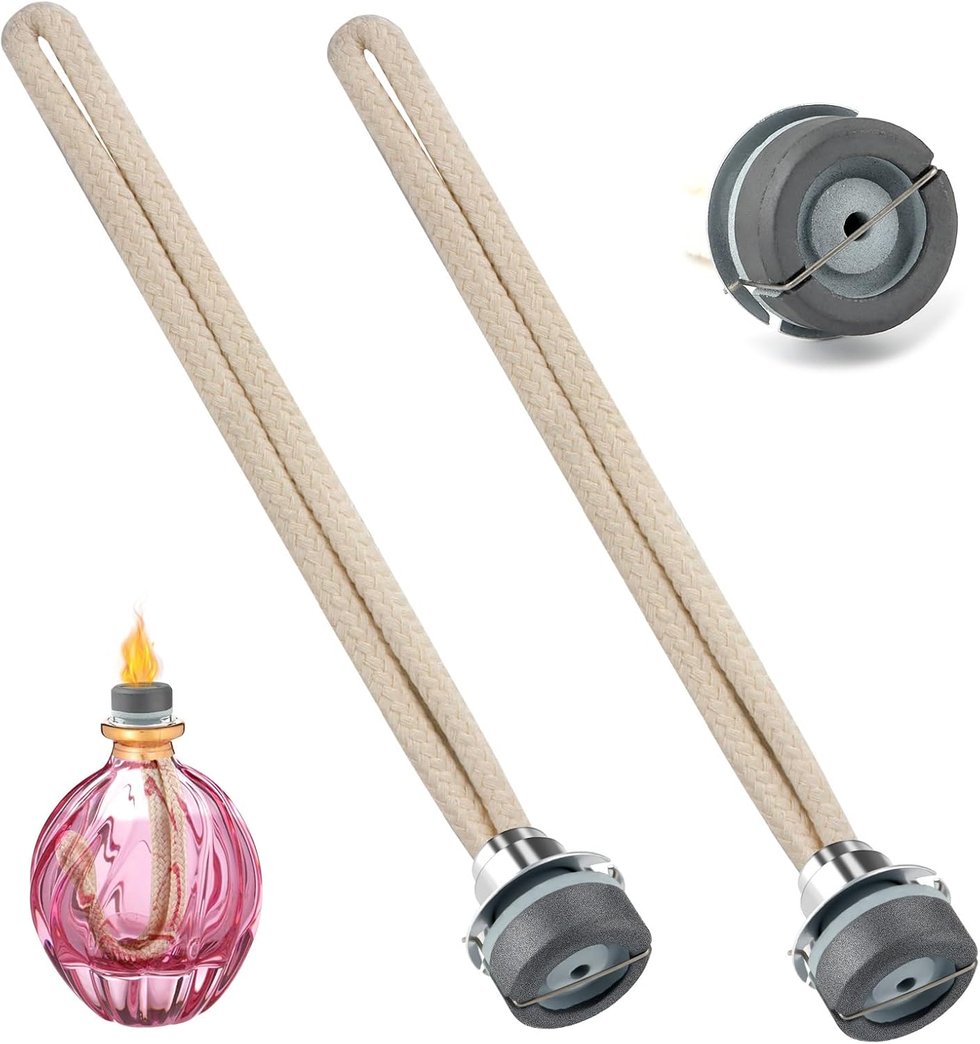 Ersatzdocht Für Duftlampe – 2er-pack – Keramik Und Metall – Effektive Aromaverteilung – Wohn- Und Schlafzimmer – 18 Mm Durchmesser