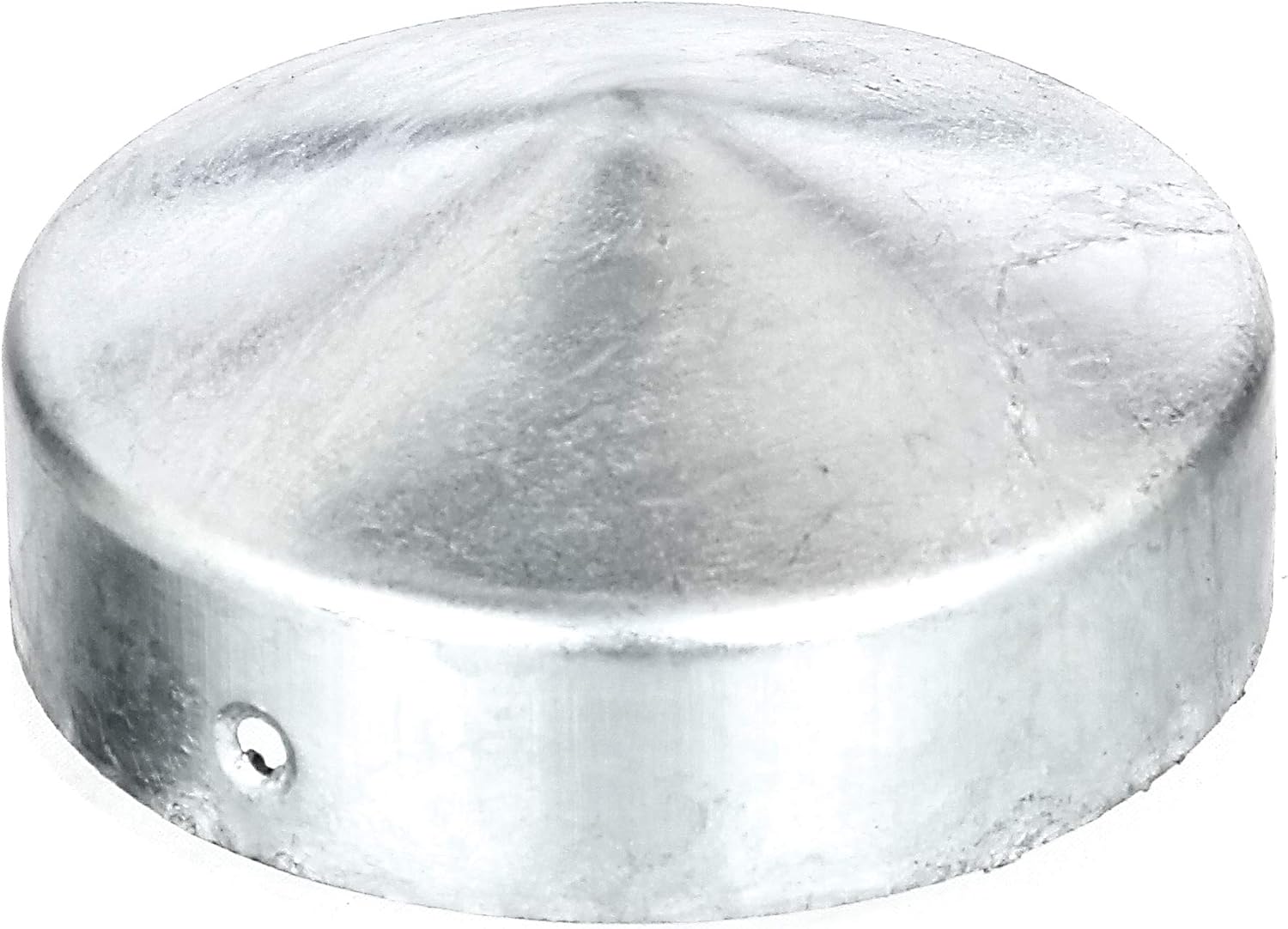 Pfostenkappe Für Holzpfosten – 1 Stück – Verzinkter Stahl – Flache Form Ø 80 Mm – Außenschutz – Durchmesser 80 Mm
