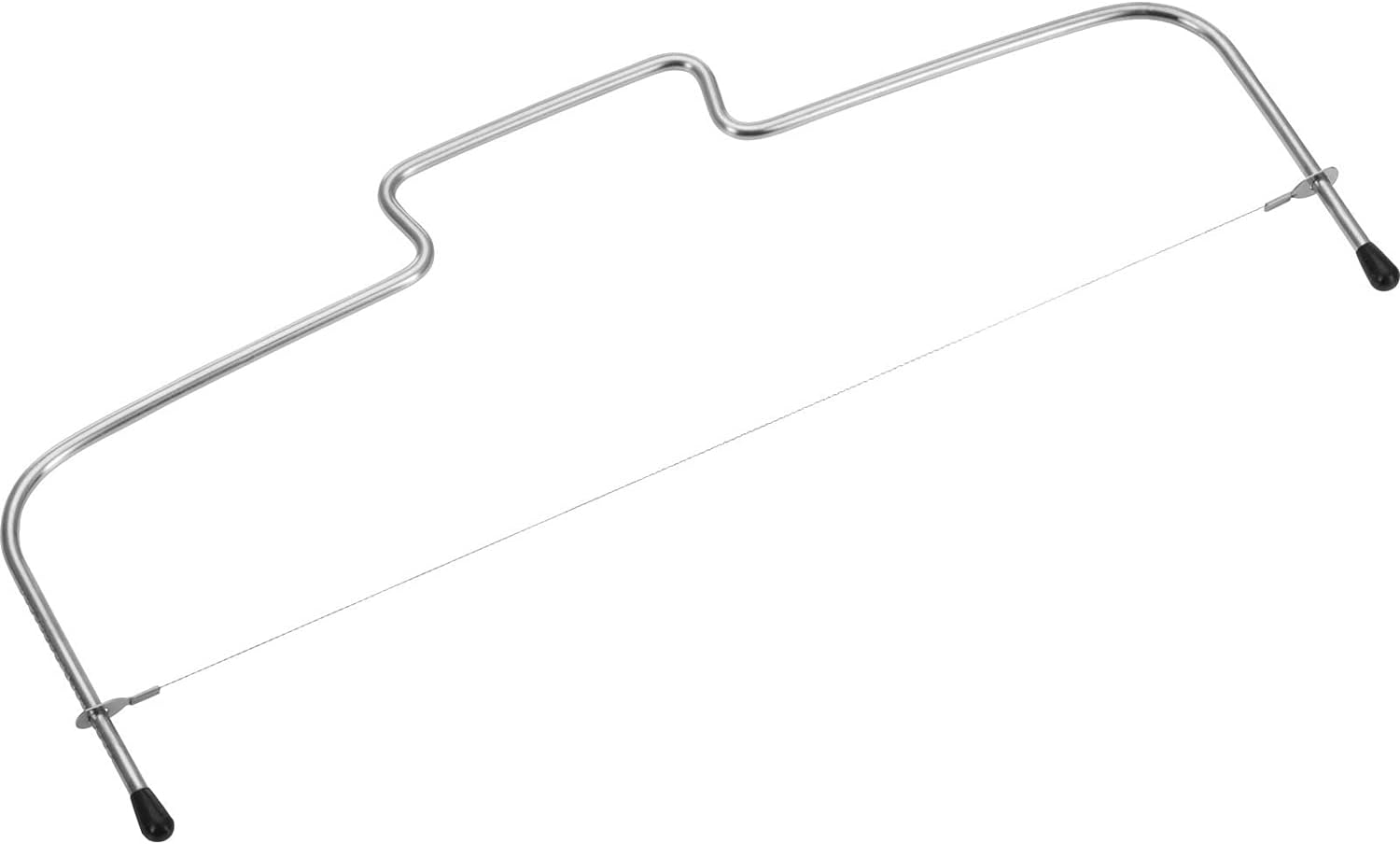 Tortenschneider, Gezahnter Schneiddraht, Länge: 32 Cm, Edelstahl, Silber, 71202270