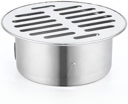 Runder Bodenablauf – 1 Stück – Edelstahl – Verstopfungsschutzfilter – Für Terrasse, Garten, Balkon – Ø 83 Mm