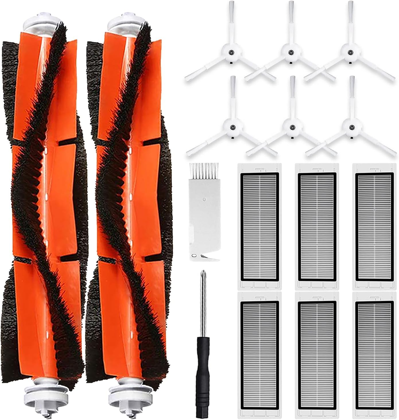 Zubehörset Für Saugroboter – 15-teilig – Abs Und Nylon – Für Xiaomi Roborock S4, S5 Und S6 – Tiefenreinigung