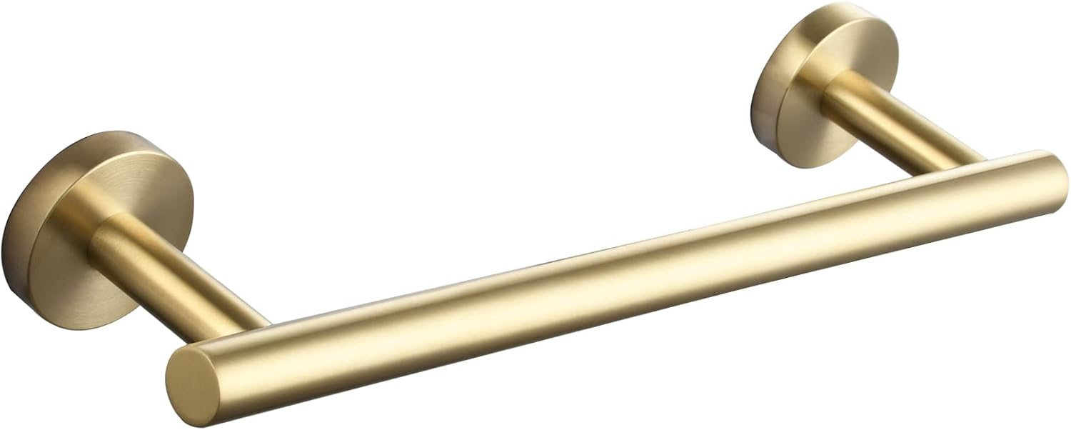 Handtuchhalter – 1-teilig – Edelstahl – Gebürstetes Gold – Stabile Wandmontage – Für Bad Und Küche – 30 Cm