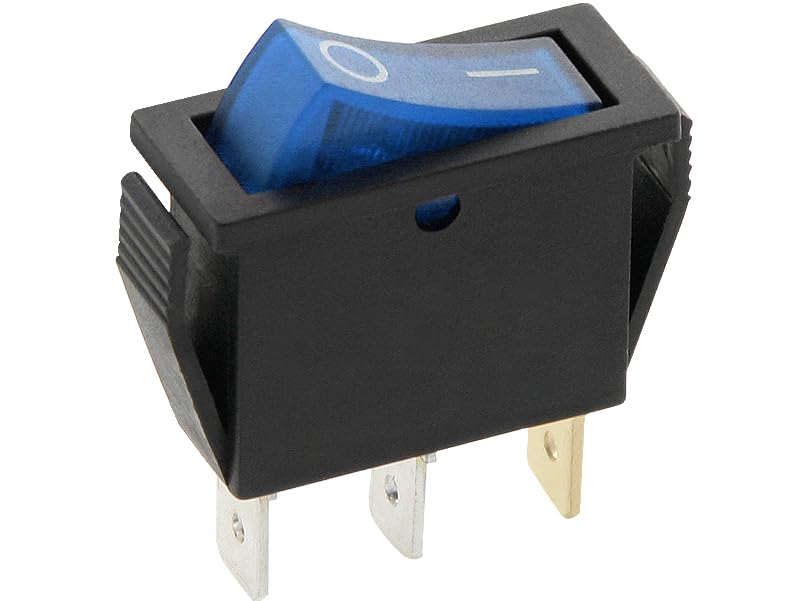 3-wege-wippschalter – 1 Stück – Nylon Und Messing – 16 A, 250 V – Blaue Led – Für Verteilerkasten