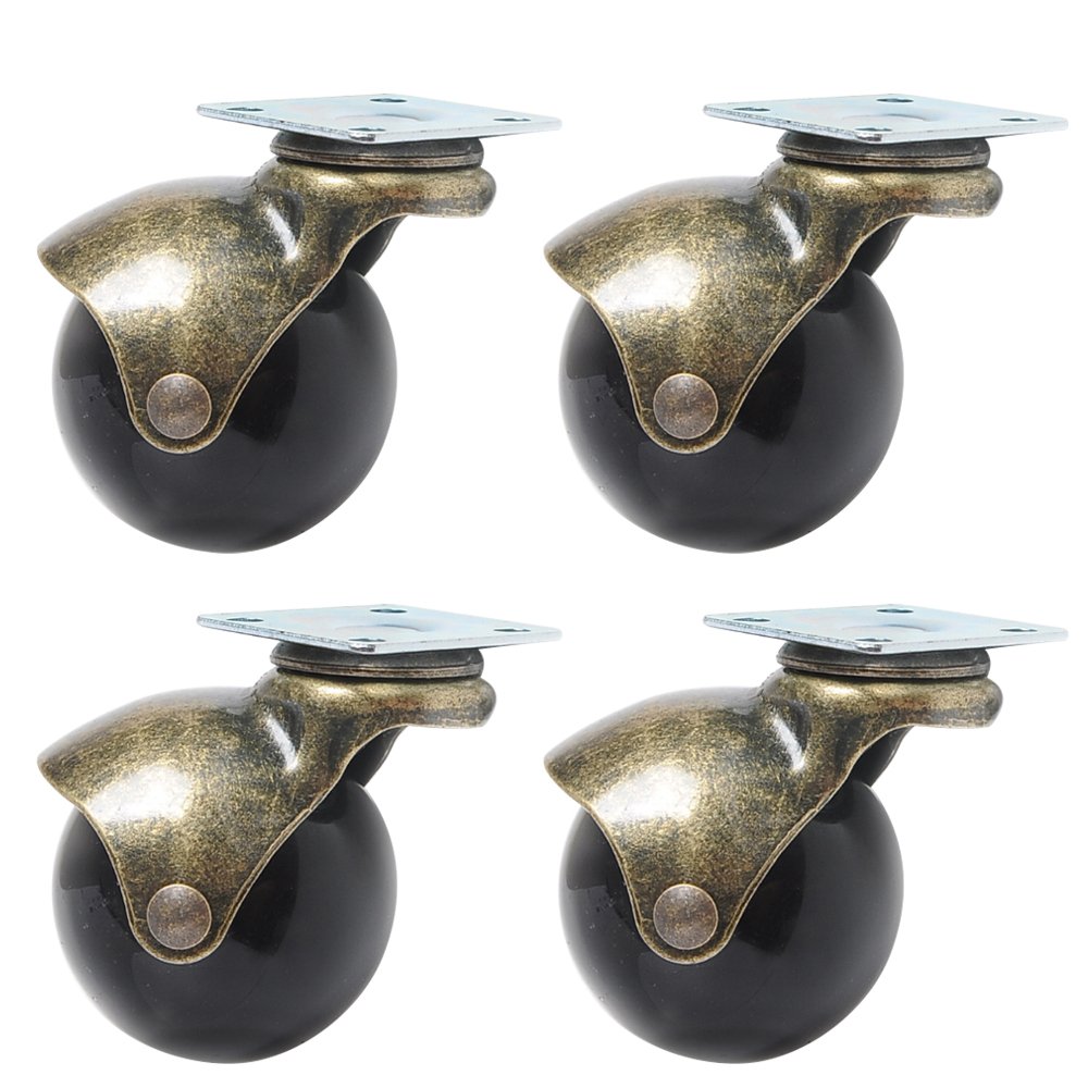 Caters 360-grad-schwenkrollen Mit Kugellager, Oberer Radplatte Und Kappen, Möbelrollen, 4er-pack (schwenkrolle, 2 Zoll (50 Mm))
