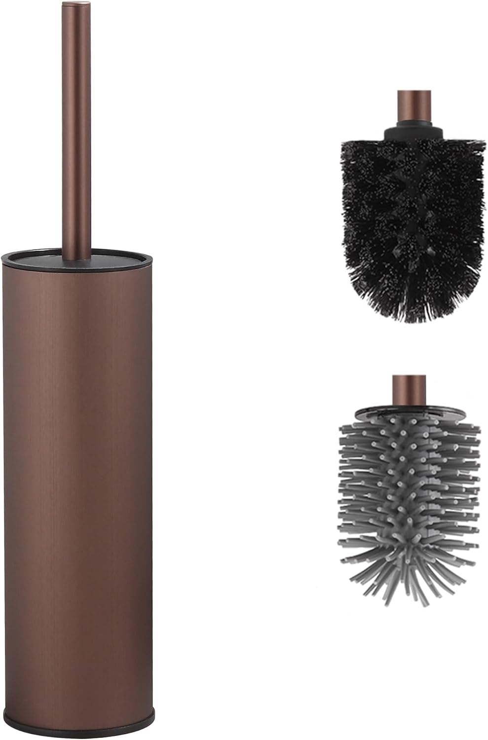 Wc-bürste In Roségold-metallic – 2er-set – Edelstahl Und Kunststoff – Gründliche Reinigung, Tropffrei – Für Moderne Badezimmer – Elegantes Design