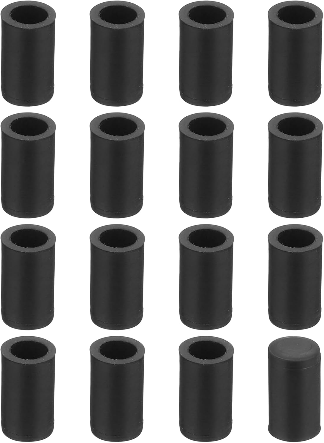 36 Stuhlbeinkappen – Schwarzes Pvc, 4,7 Mm – Rutschfest Und Geräuscharm – Bodenschutz Für Den Innen- Und Außenbereich – Durchmesser 4,7 Bis 4,8 Mm