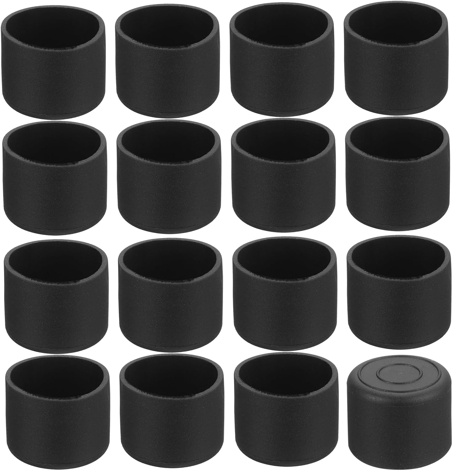 36 Stuhlbeinkappen – 36er-pack – Weiches, Schwarzes Pvc – Rutschfester Bodenschutz – Für Den Innen- Und Außenbereich – Durchmesser 22 Mm