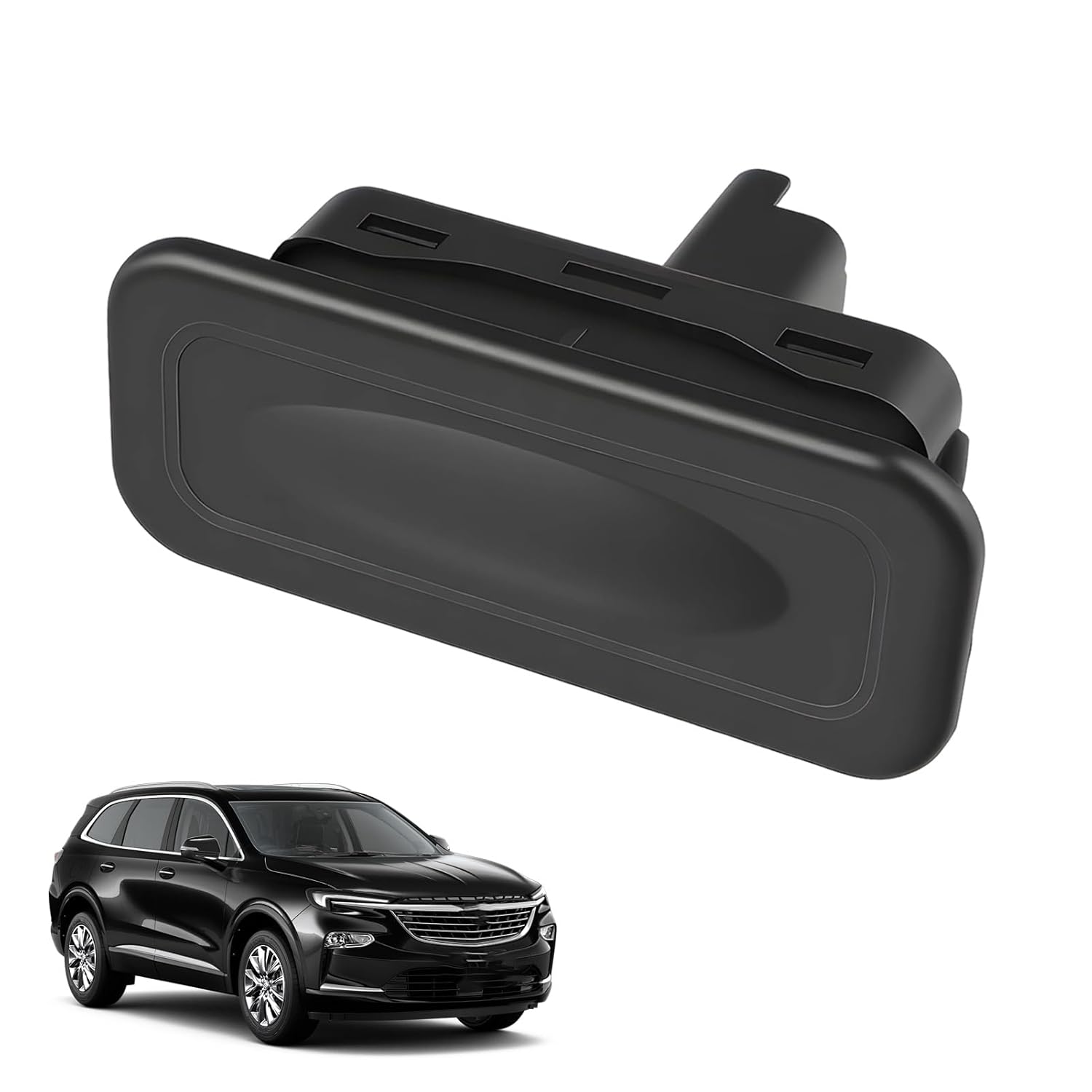 Heckklappenschalter – 1 Stück – Schwarzer Kunststoff – Kofferraumöffnung – Clio Megane Scenic – Ref. 8200076256