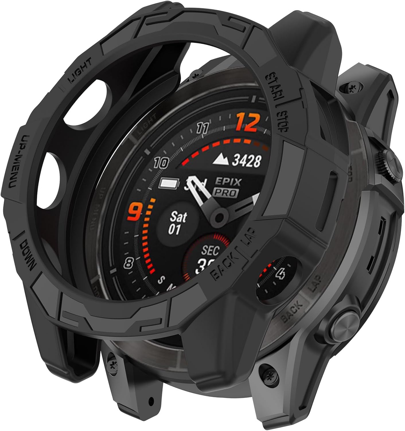 Tpu-schutzhülle – 1 Stück – Schwarz – Kompatibel Mit Garmin Epix Pro Gen 2 Und Fenix 7x
